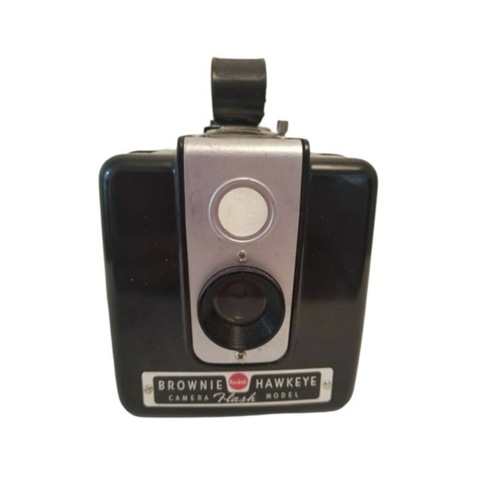 Kodak Brownie‎ Hawkeye Camera Flash Model Black Bakelite Photography Vtg 50s 60s